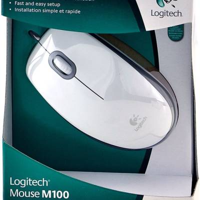 Miš LOGITECH M100 White - USB