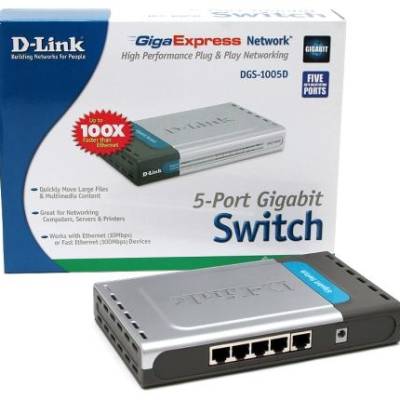 Mrežni switch 10/100/1000Mbps  5 portni D-LINK DGS-1005D