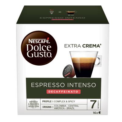 NESCAFE Dolce Gusto Espresso Intenso bez kofeina kava 99,2g (16 kapsula)