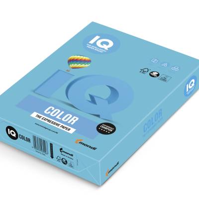 Papir fotokopirni color  A4  80gr Mondi IQ intensive AB48 500/1 aqua blue plavi
