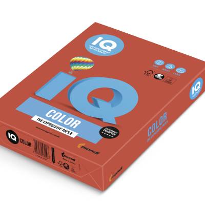 Papir fotokopirni color  A4  80gr Mondi IQ intensive CO44 500/1 koraljno crveni