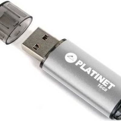 USB 2.0 Flash drive  16GB PLATINET PENDRIVE X-Depo - Silver