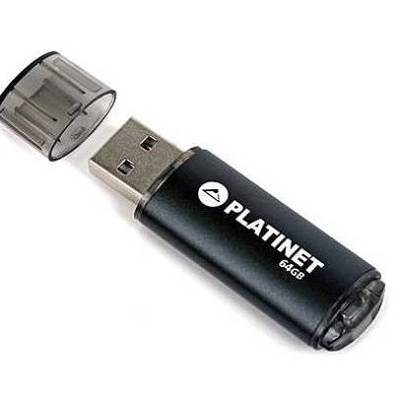 USB 2.0 Flash drive  64GB PLATINET PENDRIVE X-Depo - Black