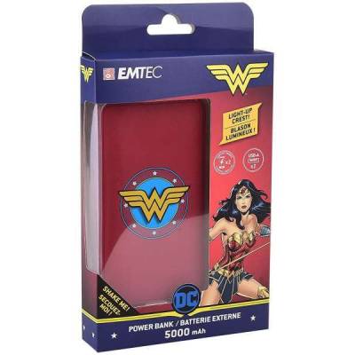 Power Bank  5000mAh EMTEC - POWER ESSENTIALS Wonder Woman