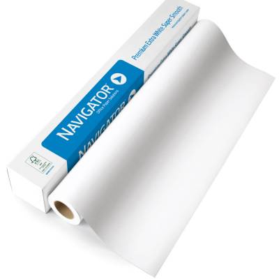 Papir za ploter  80gr  610mm/50m nepremazni Navigator extra bijeli