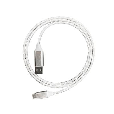 Kabel USB tip A-M<=>USB tip C-M  1.0m 2A LED bijeli - PLATINET