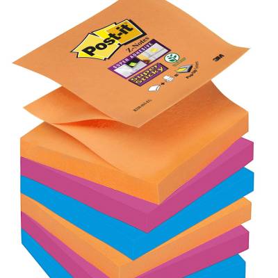 Blok samoljepljivi 76x76mm 6x90 "Z" listića Post-it 3M R330-6SS Super Sticky Ba.