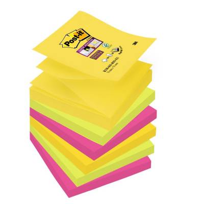 Blok samoljepljivi 76X76mm 6x90 "Z" listića Post-it 3M R330-6SS Super Sticky RIO