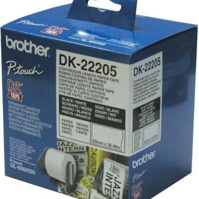 Ribbon BROTHER DK22205 papirna traka 62mmx30.48m