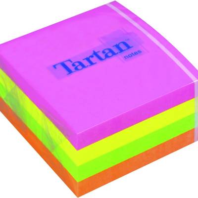 Blok samoljepljivi 76x76mm 400 listova neon boje Tartan 3M 7676C-N