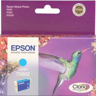 Tinta EPSON T0802 cyan original