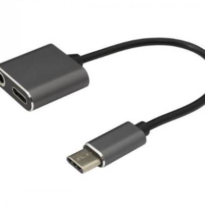 Adapter USB tip C-M <=> tip C-Ž + 3.5mm Ž - SBOX