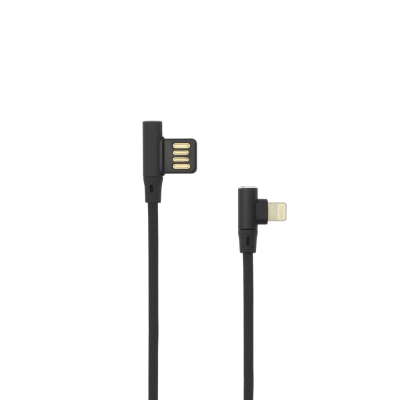 Kabel Lightning USB SBOX punjač, data - iPad, iPhone - 1.5m kutni crni