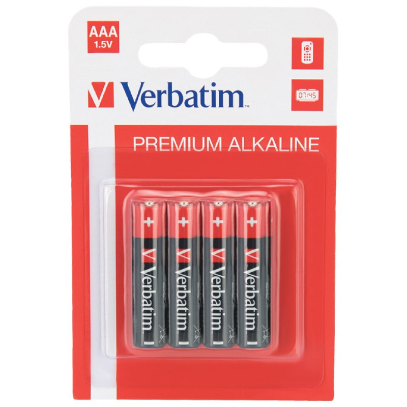 Baterija VERBATIM 49920 1.5V AAA Alkalne 4/1 19412