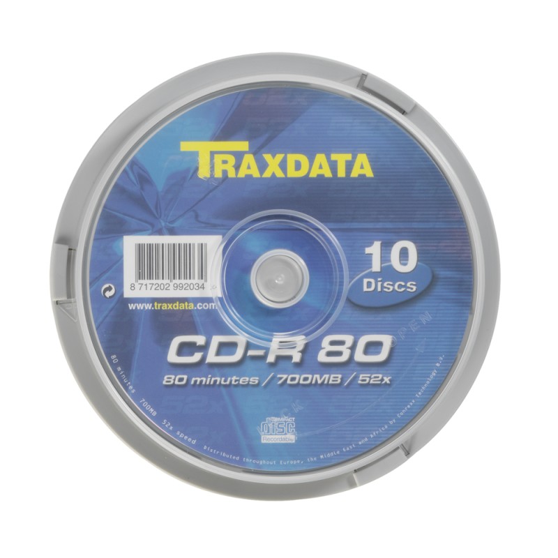 CD-R medij TRAXDATA 700MB 52x speed Spindle  10/1 18820