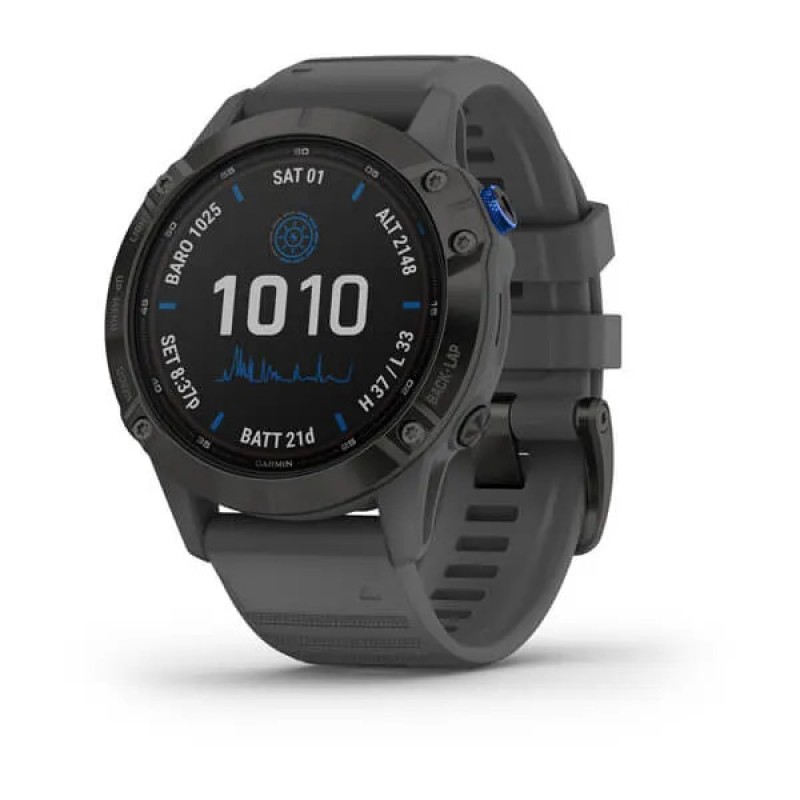 Smart watch GARMIN Fenix 6 PRO SOLAR Crni s tamnosivim remenom - 010-02410-11 27025