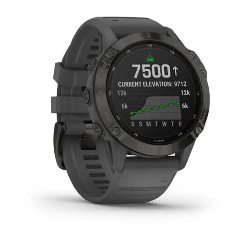 Smart watch GARMIN Fenix 6 PRO SOLAR Crni s tamnosivim remenom - 010-02410-11 27027