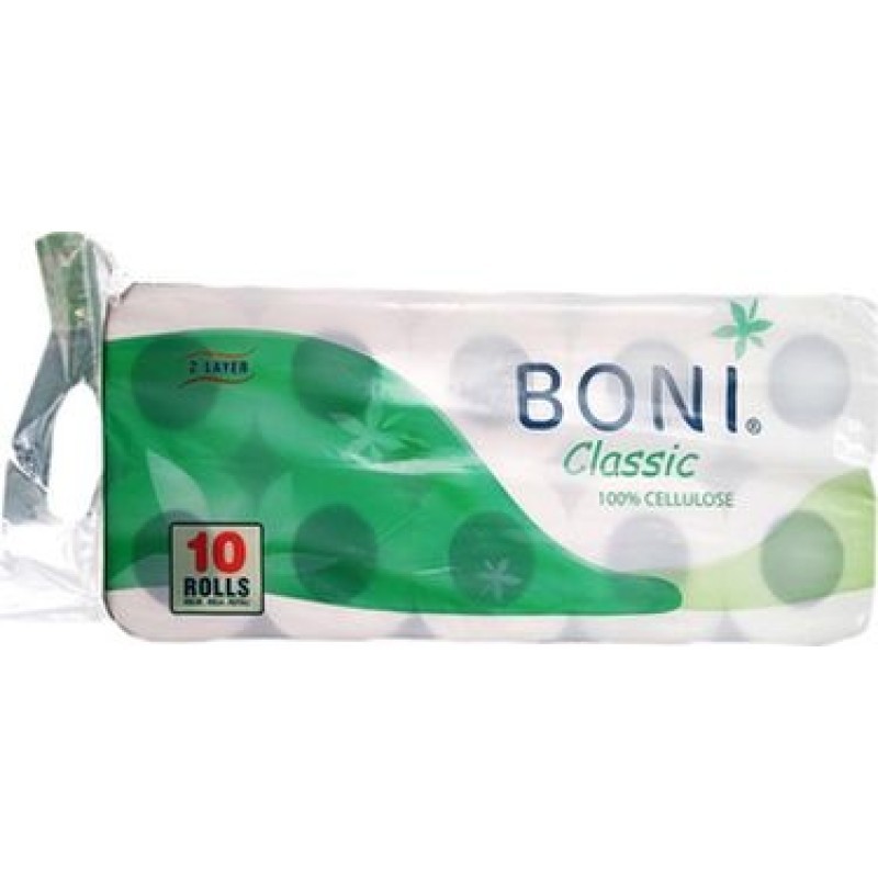 Papir toaletni u roli 2-slojni 10/1 bijeli Boni Classic 17758