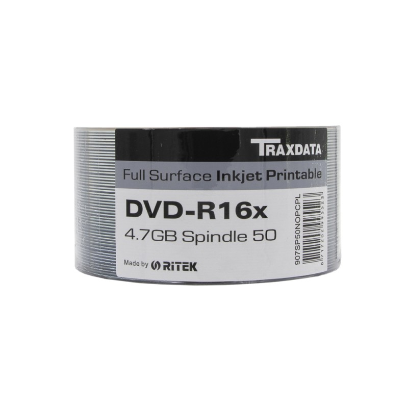 DVD-R medij TRAXDATA 4.7GB 16x speed Spindle  50/1  printable Supersize 19445