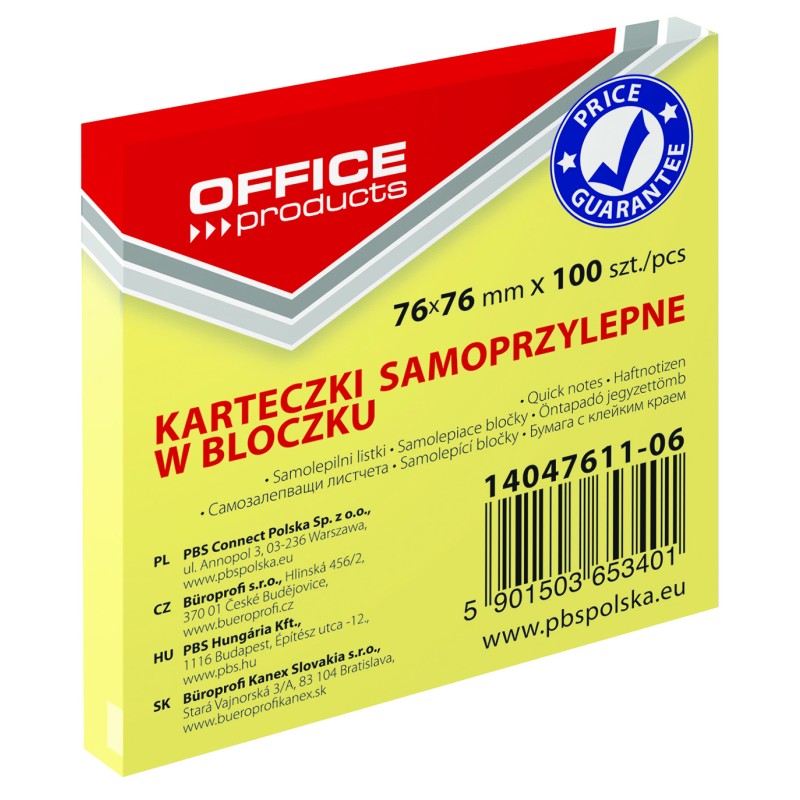 Blok samoljepljivi  76x76mm 100 listova Office products 16669