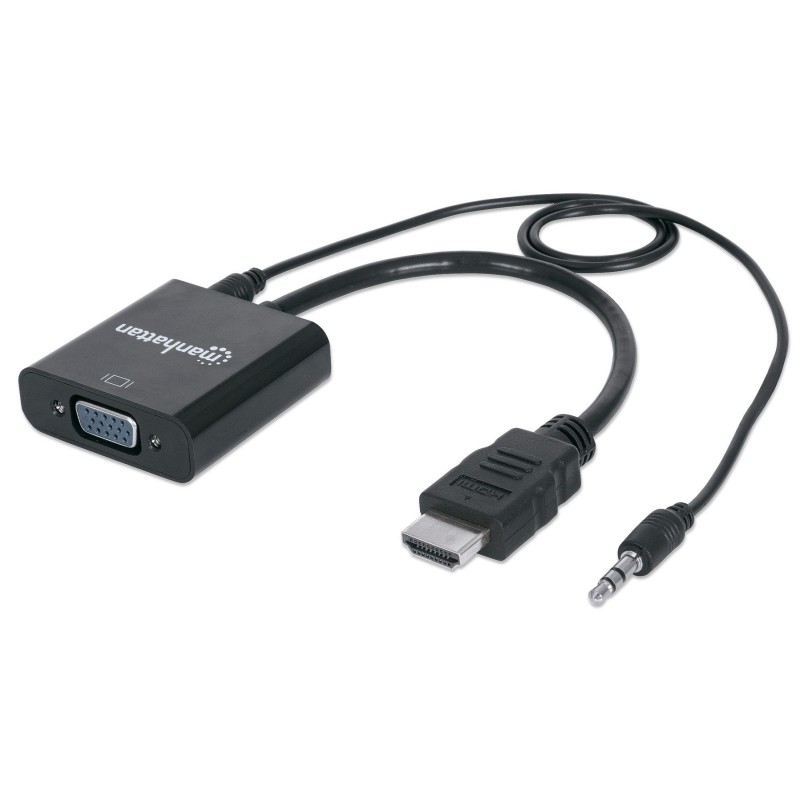 Adapter HDMI tip A-M=>VGA-Ž - MANHATTAN 17407