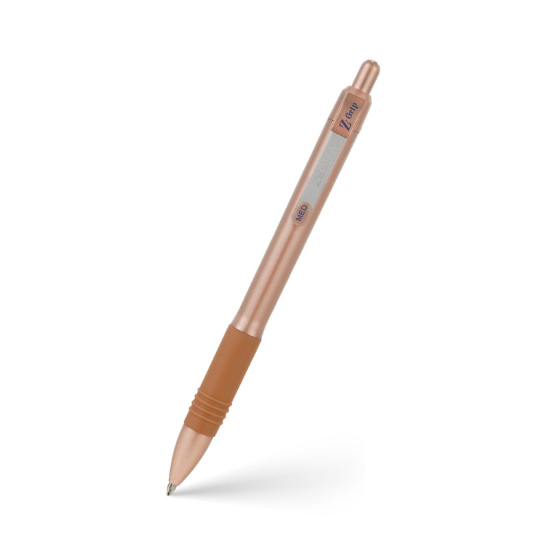 Olovka kemijska  Zebra Z-Grip smooth Rose Gold 1,0 plavi ispis 30266