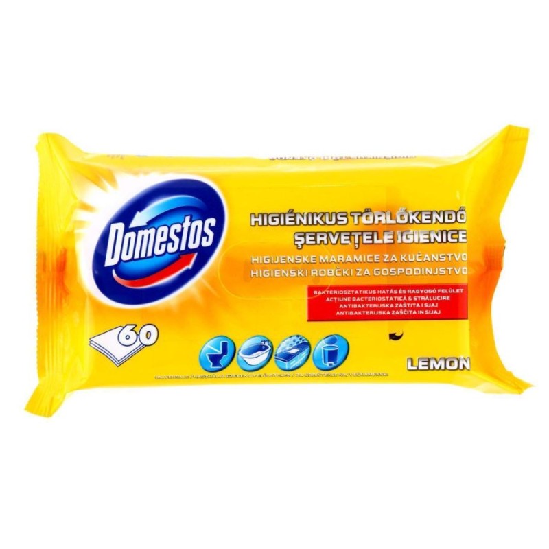 Maramice univerzalne za održavanje svih površina Domestos 60/1 žute Lemon 21139