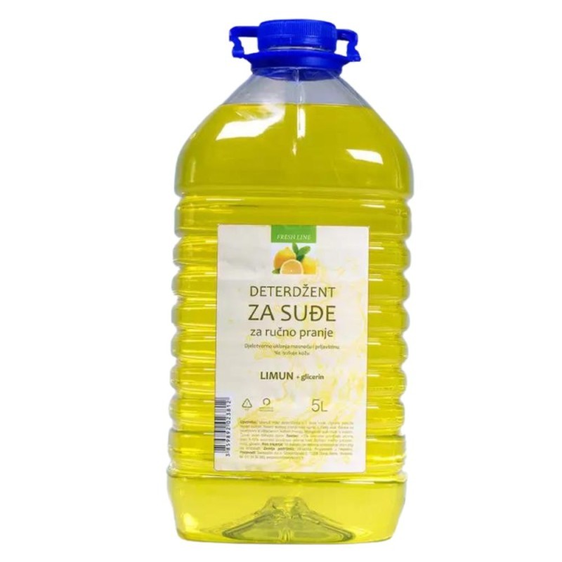 Deterdžent za ručno pranje posuđa 5l Fresh line limun 21163