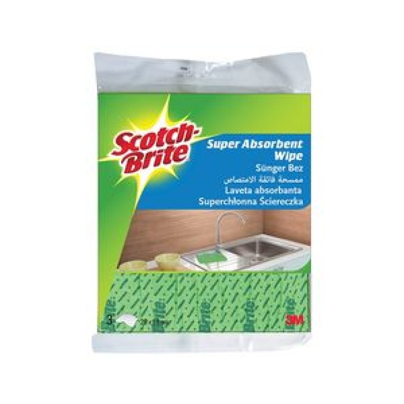 Krpa univerzalna apsorbirajuća  20x18cm 3/1 Scotch-Brite™ 3M 21261