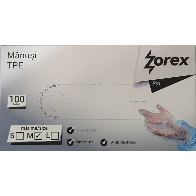 Rukavice TPE M 100/1 Zorex 22542