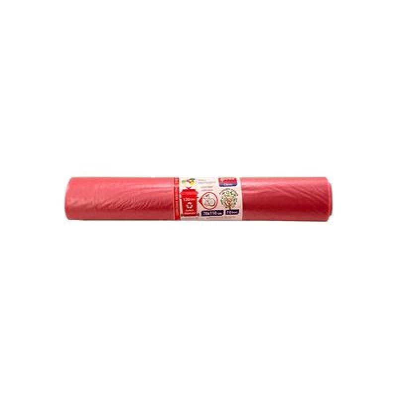 Vreća za smeće 120L 70x108cm 10/1 LDPE Zorex crvene za organski otpad 23032