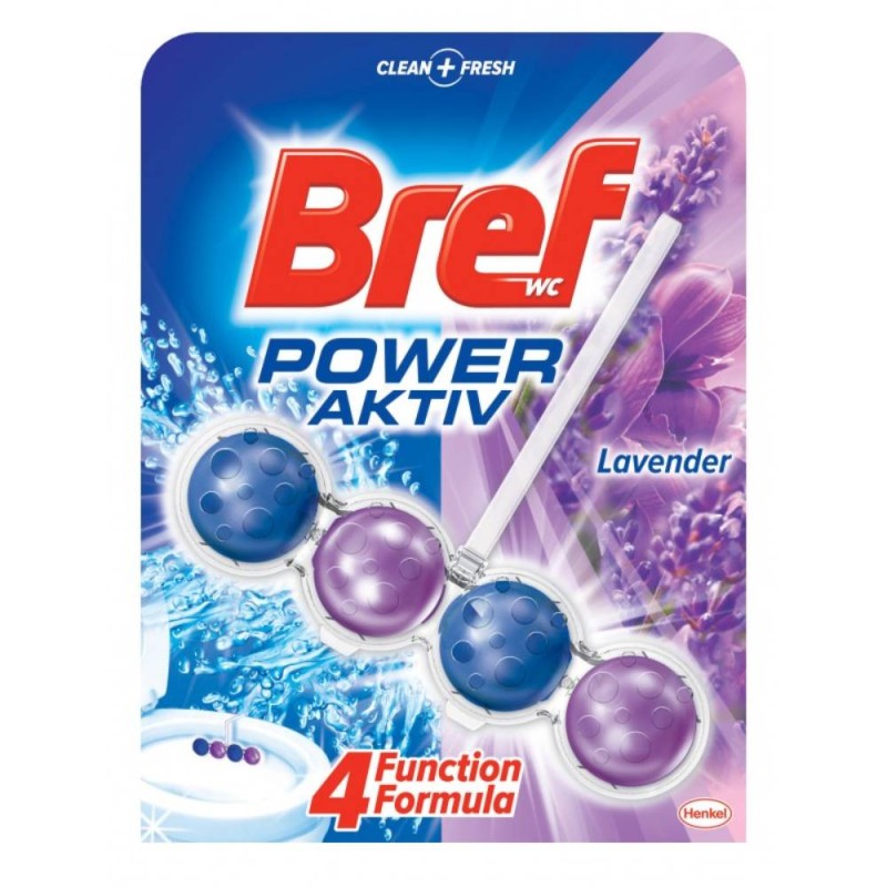 Osvježivač za wc školjku s košaricom 50gr Bref power aktiv Lavander 24000