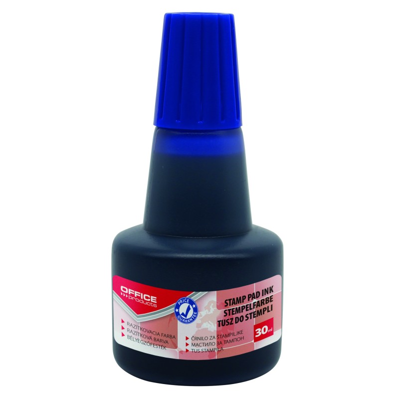 Boja za pečat  30 ml Office products plava 26151