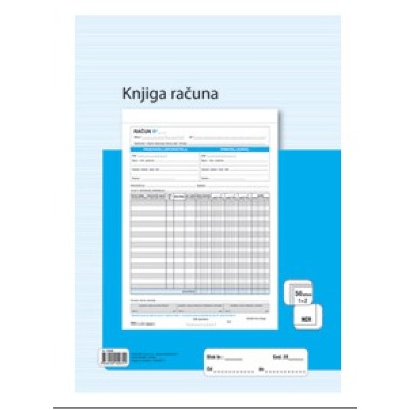 TI.IX-409/ NCR Knjiga računa A4, 3x50 listova 19870