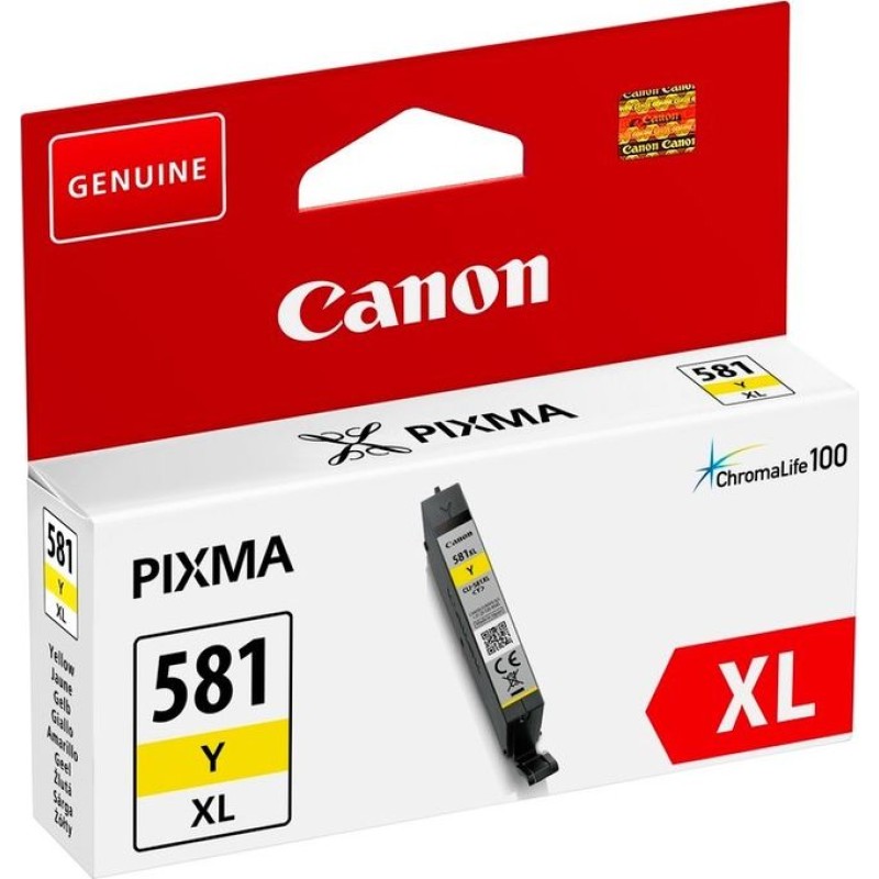 Tinta CANON CLI-581 XL Yellow original 18242