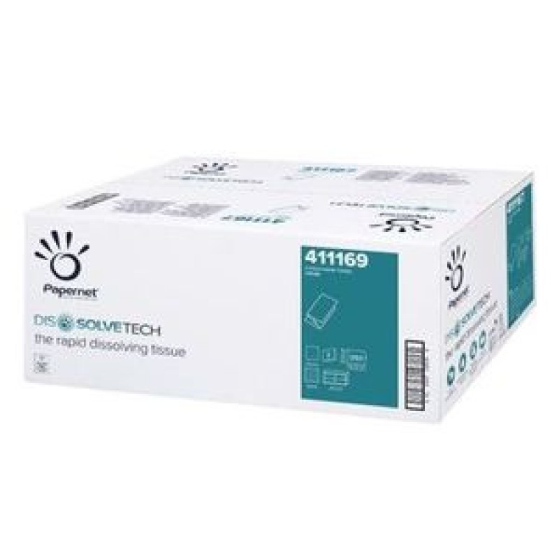 Papirnati ručnici u listićima 22x21 cm "V" Dissolve Tech 411169 30026