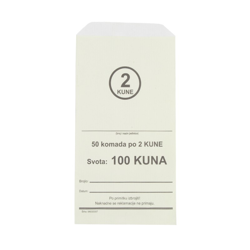 Vrećica za kovani novac 2 kn 100/1 20882