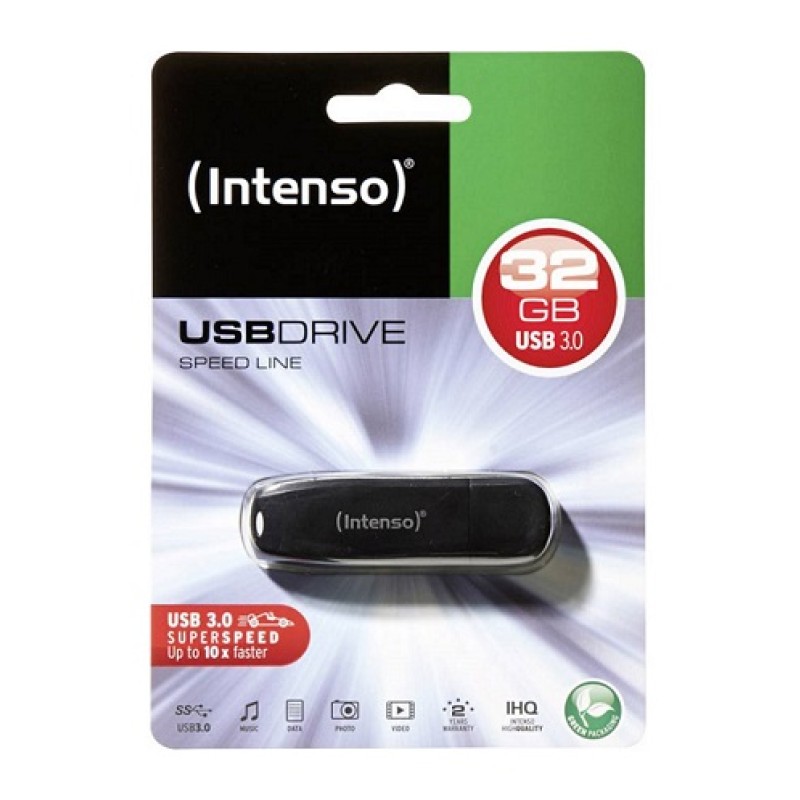 USB 3.0 Flash drive  32GB INTENSO Speed Line - black 17328