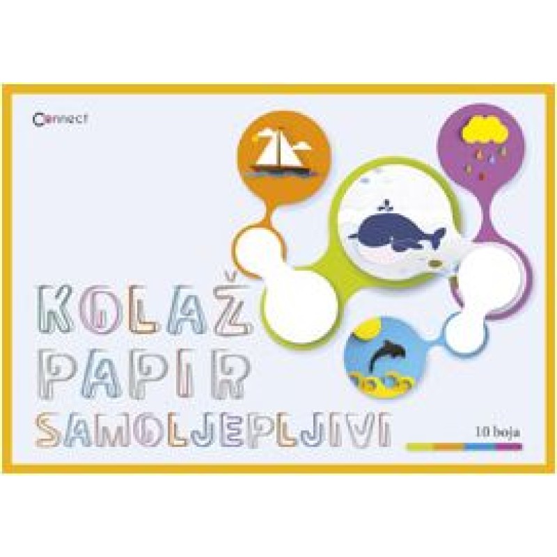 Kolaž papir B5 10 listova samoljepljivi Connect 19838