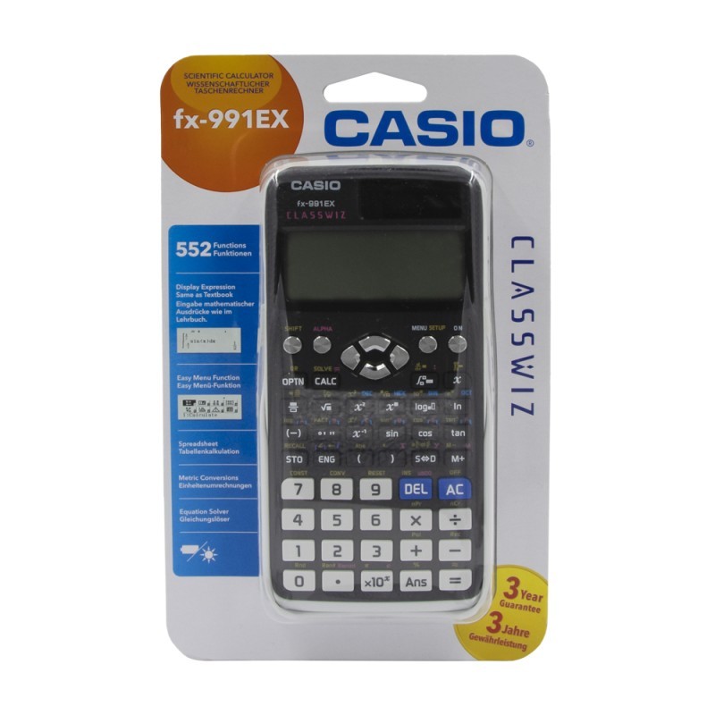 Kalkulator tehnički 12+2 mjesta 552 funkcija Casio FX-991 EX Classwiz 16839