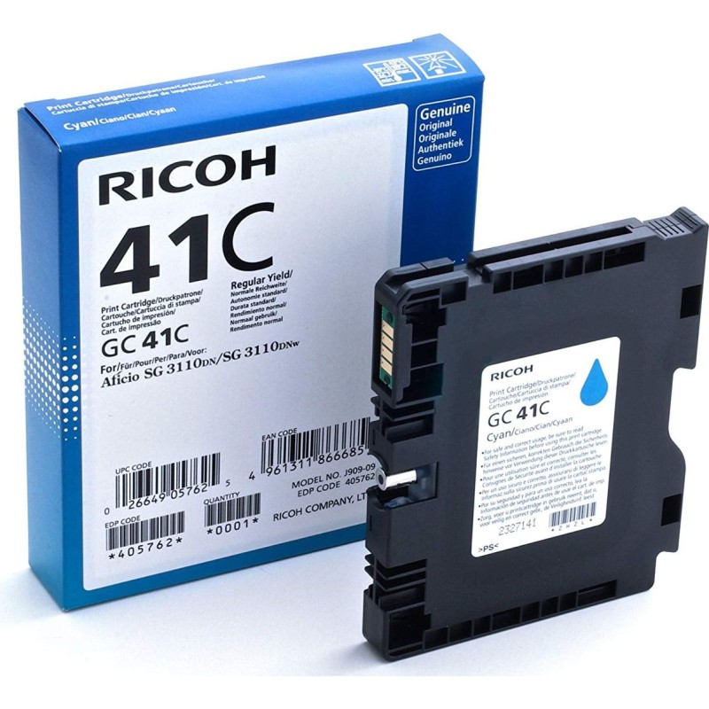 Tinta RICOH GC 41C - cyan original 19939