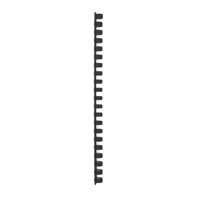 Spirala plastična za uvez do 100 listova 14mm 100/1 okrugla crna 20596