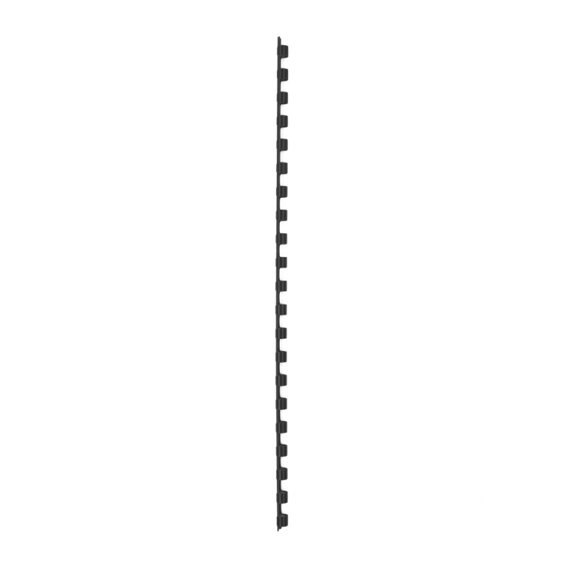 Spirala plastična za uvez do  20 listova  6mm 100/1 okrugla crna 20611