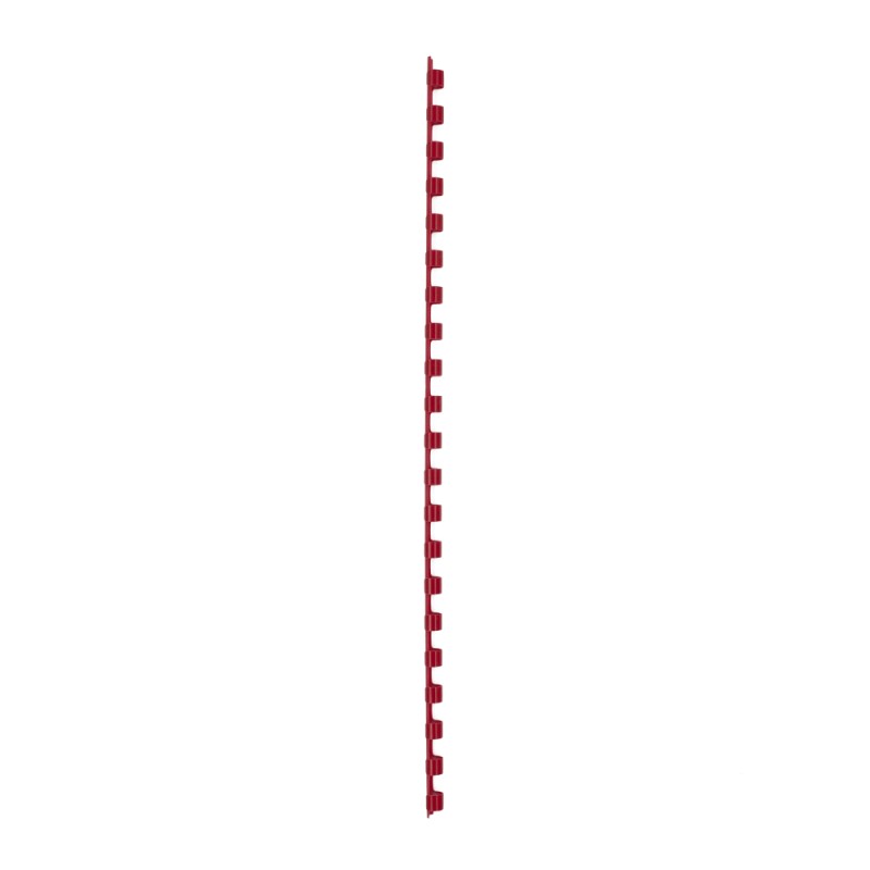 Spirala plastična za uvez do  20 listova  6mm 100/1 okrugla crvena 20613