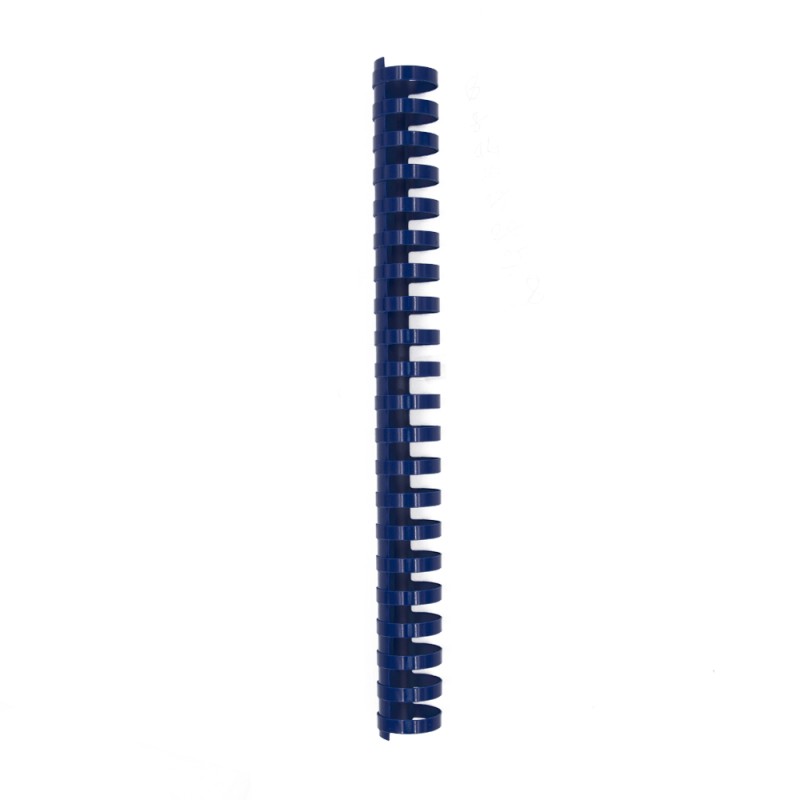 Spirala plastična za uvez do 245 listova 28mm 50/1 okrugla plava 20627