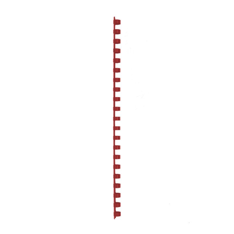 Spirala plastična za uvez do  55 listova 10mm 100/1 okrugla crvena 20647