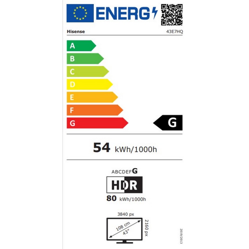 TV HISENSE 43E7HQ, QLED, 43", 109cm, UHD, SMART 30597