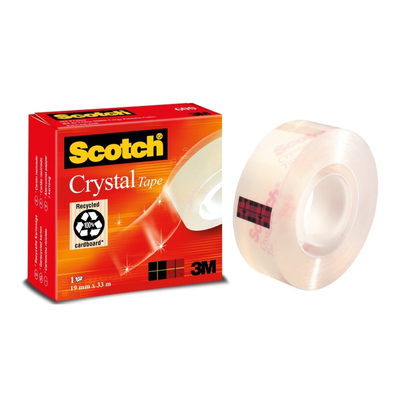 Selotejp uredski 19/33 nevidljivi 1/1 Scotch 3M 600 - Crystal 19084