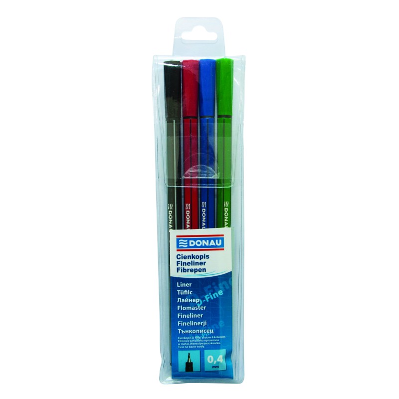 Flomaster 0,4mm fineliner Donau 4/1 29570