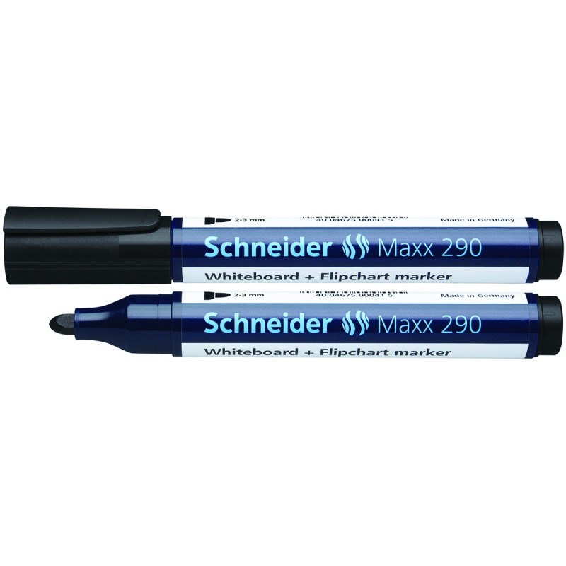 Marker za bijelu ploču i flichart 2-3mm Schneider Maxx 290 crni 31123